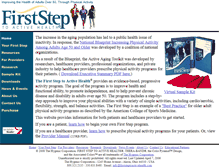 Tablet Screenshot of firststeptoactivehealth.com
